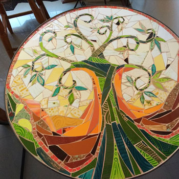 Mesa de mosaico
