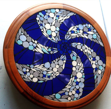 Tornamesa de mosaico
